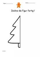 Vorschau - Arbeitsblätter - Spiegeln mit Ludwig dem Lebkuchen - Seite 1