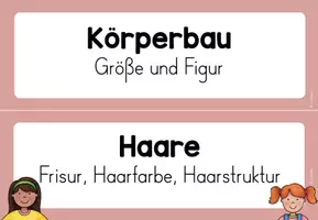 Vorschau - Unterrichtsreihen - Personenbeschreibung - Tafelmaterial, Wortspeicher, Arbeitsblätter - Seite 3