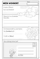 Vorschau - Arbeitsblätter - Die vier Viertel - Niederösterreich - Seite 1