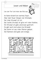 Vorschau - Arbeitsblätter - Lesen und Malen Winter & Weihnachtszeit - Seite 3