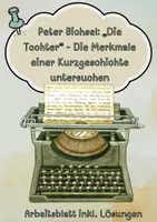 Vorschau - Unterrichtsreihen - Peter Bichsel: ,‚Die Tochter”– Schritt für Schritt zur gelungenen Analyse und Interpretation (Materialpaket inkl. Tafelbilder + Unterrichtsreihe) - Seite 1
