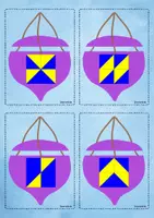 Vorschau - Spiele - 🌠Würfelmosaik Vorlagen 2x2 Räbeliechtli Freiarbeitsmaterial Lichterumzug - Seite 2