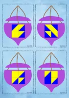 Vorschau - Spiele - 🌠Würfelmosaik Vorlagen 2x2 Räbeliechtli Freiarbeitsmaterial Lichterumzug - Seite 3