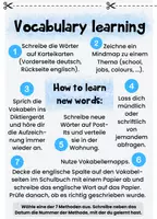 Vorschau - Arbeitsblätter - Vokabeln lernen Lerntagebuch Faltbüchlein - Seite 1
