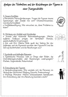Vorschau - Arbeitsblätter - Der Inhalt und das Figurenverhältnis einer Kurzgeschichte - Seite 3