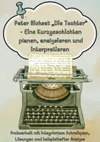 Vorschau - Arbeitsblätter - Peter Bichsel: Die Tochter - Probearbeit/ Klassenarbeit - Deckblatt