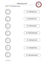 Vorschau - Arbeitsblätter - Arbeitsblätter - Time - Halbe Stunde - Deckblatt