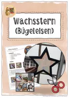 Vorschau - Mal- und Bastelvorlagen - Bastelanleitung (Weihnachten) - Stern fürs Fenster - Deckblatt