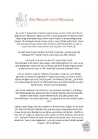 Vorschau - Arbeitsblätter - Lesen & Verstehen - Besuch vom Nikolaus - Seite 1