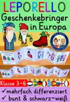 Vorschau - Mal- und Bastelvorlagen - Geschenkebringer in Europa Klasse 3-6 LEPORELLO (Weihnachten in aller Welt) - Deckblatt