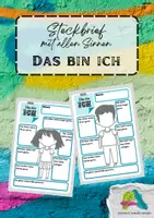 Vorschau - Arbeitsblätter - Steckbrief "Das bin ich" mit allen Sinnen - Deckblatt