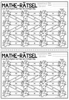 Vista previa - Hojas de trabajo - Mathe-Rätsel Maze Labyrinth - Addition ZR 100 (Weihnachten) Navidad Sumas y restas Matemáticas Alemán - página 2
