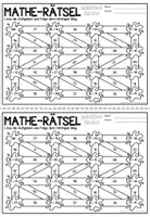 Vista previa - Hojas de trabajo - Mathe-Rätsel Maze Labyrinth - Addition ZR 100 (Weihnachten) Navidad Sumas y restas Matemáticas Alemán - página 3