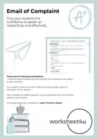 Vista previa - Hojas de trabajo - Email of Complaint - Portada