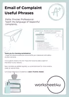 Vista previa - Hojas de trabajo - Email of Complaint Bundle - página 1