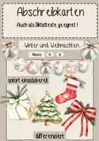 Vorschau - Aufgabenkarten - Frohes Schreiben! Winterliche Abschreibkarten zum Üben und Diktieren - Deckblatt