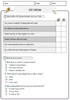 Vorschau - Arbeitsblätter - Ice Cream Food Englisch Lesetext mit Richtig Falsch-, Multiple-Choice- und Offenen Fragen (Englisch Arbeitsblatt) - Seite 2