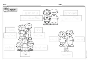 anteprima - Esercizi - English - Family (Worksheets) - Pagina 3