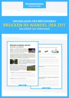 Vorschau - Arbeitsblätter - Technik - Brücken im Wandel der Zeit - Deckblatt
