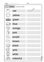 anteprima - Esercizi - English - Colours (Bundle: worksheets and flashcards) - Pagina 3