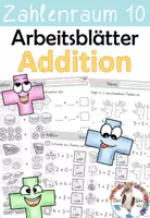 Vorschau - Arbeitsblätter - Einführung Addition - Zahlenraum 10 - Arbeitsblätter - Mix - Deckblatt