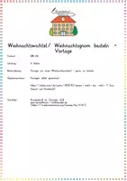 Vorschau - Arbeitsblätter - Weihnachtswichtel/Weihnachtsgnom basteln – Kreative Vorlage für festliche Dekorationen (Kunst / Basteln / Weihnachten) - Seite 1