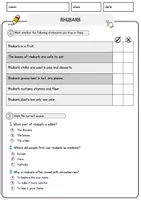 Vorschau - Arbeitsblätter - Rhubarb Food Englisch Lesetext mit Richtig Falsch-, Multiple-Choice- und Offenen Fragen (Englisch Arbeitsblatt) - Seite 2