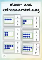 Vorschau - Spiele - Klammerkarten – Blitzblick und Mengenstrukturierung im Zahlenraum bis 10 - für die Freiarbeit - Seite 2