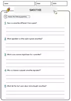 Vorschau - Arbeitsblätter - Smoothie Food Englisch Lesetext mit Richtig Falsch-, Multiple-Choice- und Offenen Fragen (Englisch Arbeitsblatt) - Seite 3