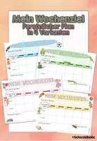 Vorschau - Anderer Materialtyp - Wochenziel: Persönlicher Wochenzielplan in 4 Varianten - Deckblatt