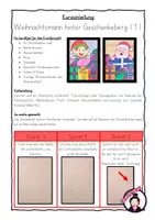 Vorschau - Stundenentwürfe - Kunst WEIHNACHTEN: Weihnachtsmann hinter Geschenkeberg - Seite 3