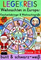 Vorschau - Mal- und Bastelvorlagen - Geschenkebringer & Weihnachtsgrüße in Europa LEGEKREIS (Weihnachten in anderen Ländern) - Deckblatt