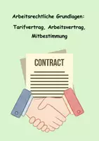 Vorschau - Unterrichtsreihen - Material Arbeitsrechtliche Grundlagen Tarifvertrag, Arbeitsvertrag, Mitbestimmung - Deckblatt