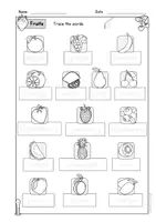 anteprima - Esercizi - English - Fruits (Bundle: worksheets, flashcards, mini picture dictionary) - Pagina 2