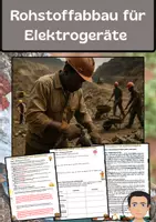 Vorschau - Arbeitsblätter - Rohstoffabbau für Elektrogeräte - Deckblatt