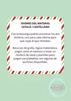 Vista previa - Hojas de trabajo - Recursos Navideños en castellano/català - página 1