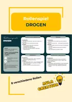 Vorschau - Arbeitsblätter - Rollenspiel „Drogen – freie Entscheidung oder Gefahr?“ #Haftbefehl - Deckblatt