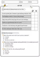 Vorschau - Arbeitsblätter - Actor Jobs Englisch Leseverstehen mit Richtig-Falsch-, Multiple-Choice- und Offenen Fragen (Englisch Arbeitsblatt) - Seite 2