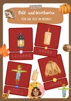 Vorschau - Poster - Bild- und Wortkarten zum Herbst - Deckblatt