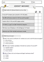 Vorschau - Arbeitsblätter - Aircraft Mechanic Jobs Englisch Leseverstehen mit Richtig-Falsch-, Multiple-Choice- und Offenen Fragen (Englisch Arbeitsblatt) - Seite 2