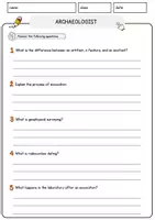 Vorschau - Arbeitsblätter - Archaeologist Jobs Englisch Leseverstehen mit Richtig-Falsch-, Multiple-Choice- und Offenen Fragen (Englisch Arbeitsblatt) - Seite 3