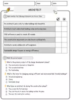 Vorschau - Arbeitsblätter - Architect Jobs Englisch Leseverstehen mit Richtig-Falsch-, Multiple-Choice- und Offenen Fragen (Englisch Arbeitsblatt) - Seite 2