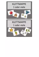 Vorschau - Arbeitsblätter - Klettmappen / TEACCH-Mappen "1 oder viele" - Seite 1