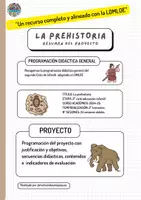 Vista previa - Para docentes: organización, planificación y formación - Programación Didáctica General y de Proyecto: La Prehistoria - Portada