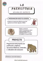 Vista previa - Para docentes: organización, planificación y formación - Programación Didáctica General y de Proyecto: La Prehistoria - página 1