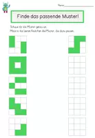 Vorschau - Stationenlernen - Geometrische Grundlagen: Logische Muster verbinden & zeichnen | Differenziert | Klasse 1-2 - Seite 2