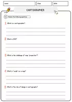 Vorschau - Arbeitsblätter - Cartographer Jobs Englisch Leseverstehen mit Richtig-Falsch-, Multiple-Choice- und Offenen Fragen (Englisch Arbeitsblatt) - Seite 3