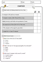Vorschau - Arbeitsblätter - Composer Jobs Englisch Leseverstehen mit Richtig-Falsch-, Multiple-Choice- und Offenen Fragen (Englisch Arbeitsblatt) - Seite 2