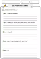 Vorschau - Arbeitsblätter - Computer Programmer Jobs Englisch Leseverstehen mit Richtig-Falsch-, Multiple-Choice- und Offenen Fragen (Englisch Arbeitsblatt) - Seite 3