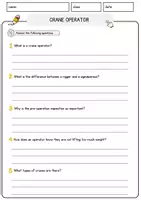 Vorschau - Arbeitsblätter - Crane Operator Jobs Englisch Leseverstehen mit Richtig-Falsch-, Multiple-Choice- und Offenen Fragen (Englisch Arbeitsblatt) - Seite 3